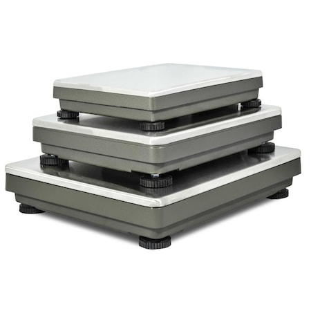 Weighing Base, 60 Lb, 16x20 Heavy Duty Cast Aluminum Base, Rounded Safety Corners, 6000 Divisions